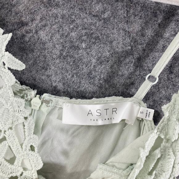ASTR The Label Midi Dress Small Mint Green Lace A-Line Cocktail - Picture 10 of 16